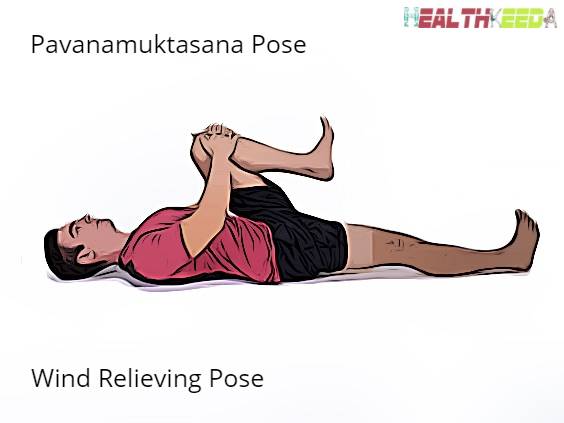 Pavanamuktasana - Wind Relieving Pose by Male 