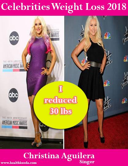 Christina Aguilera weight loss before after