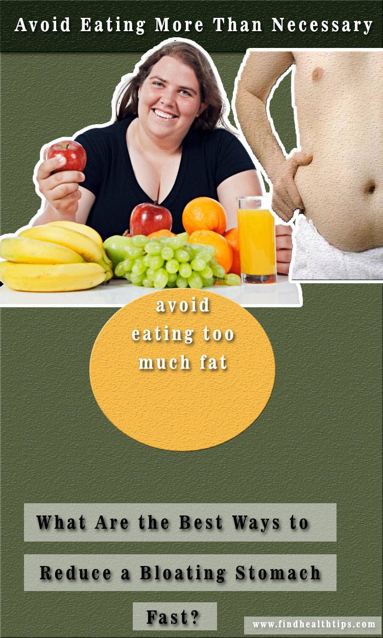 avoid eating more than necessary Best Ways to Reduce a Bloating Stomach Fast