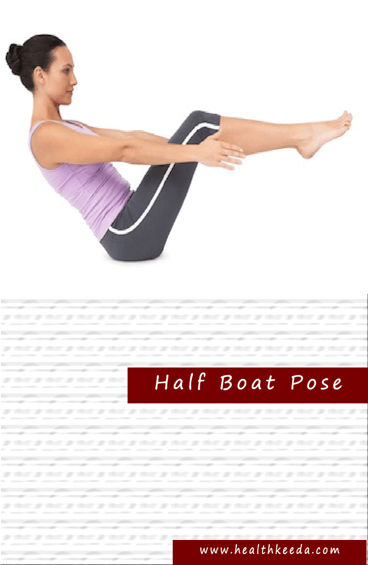 half boat Yoga Pose Weight Loss