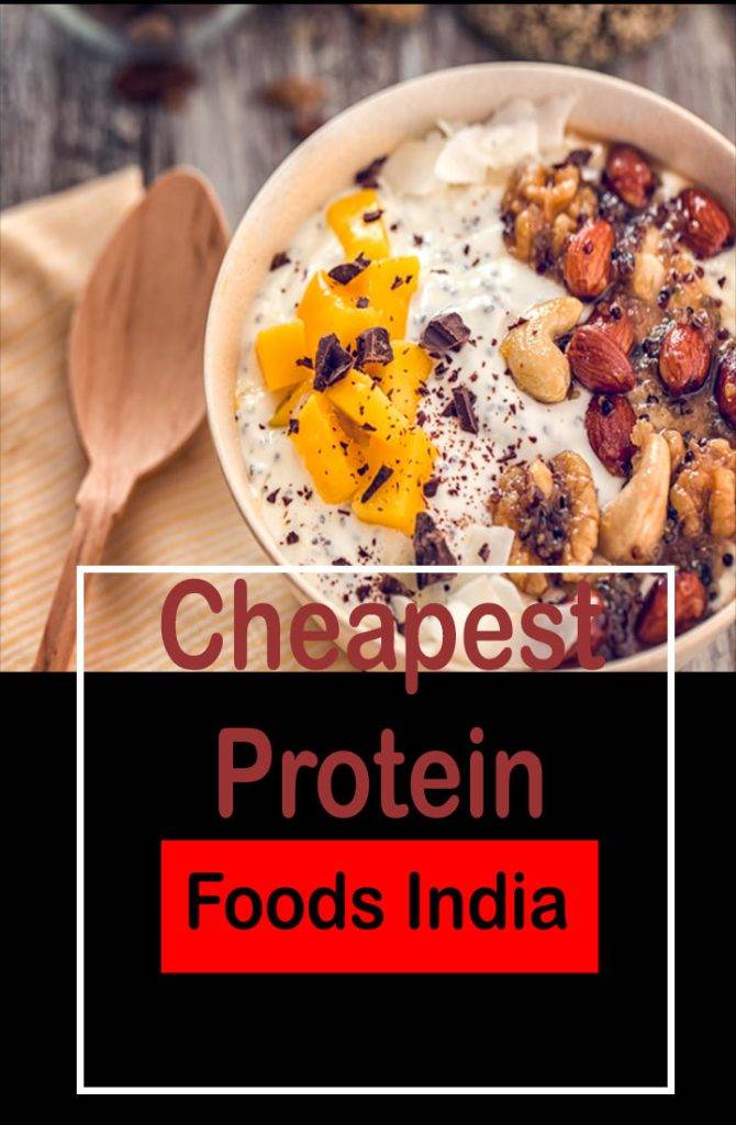 cheapest protein foods in India