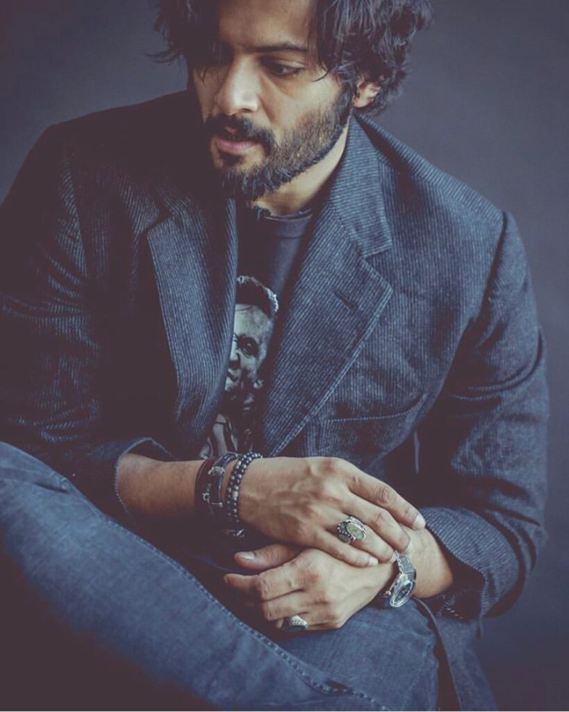 Top Male model in India - Ali Faizal, posing in blazer and jeans 