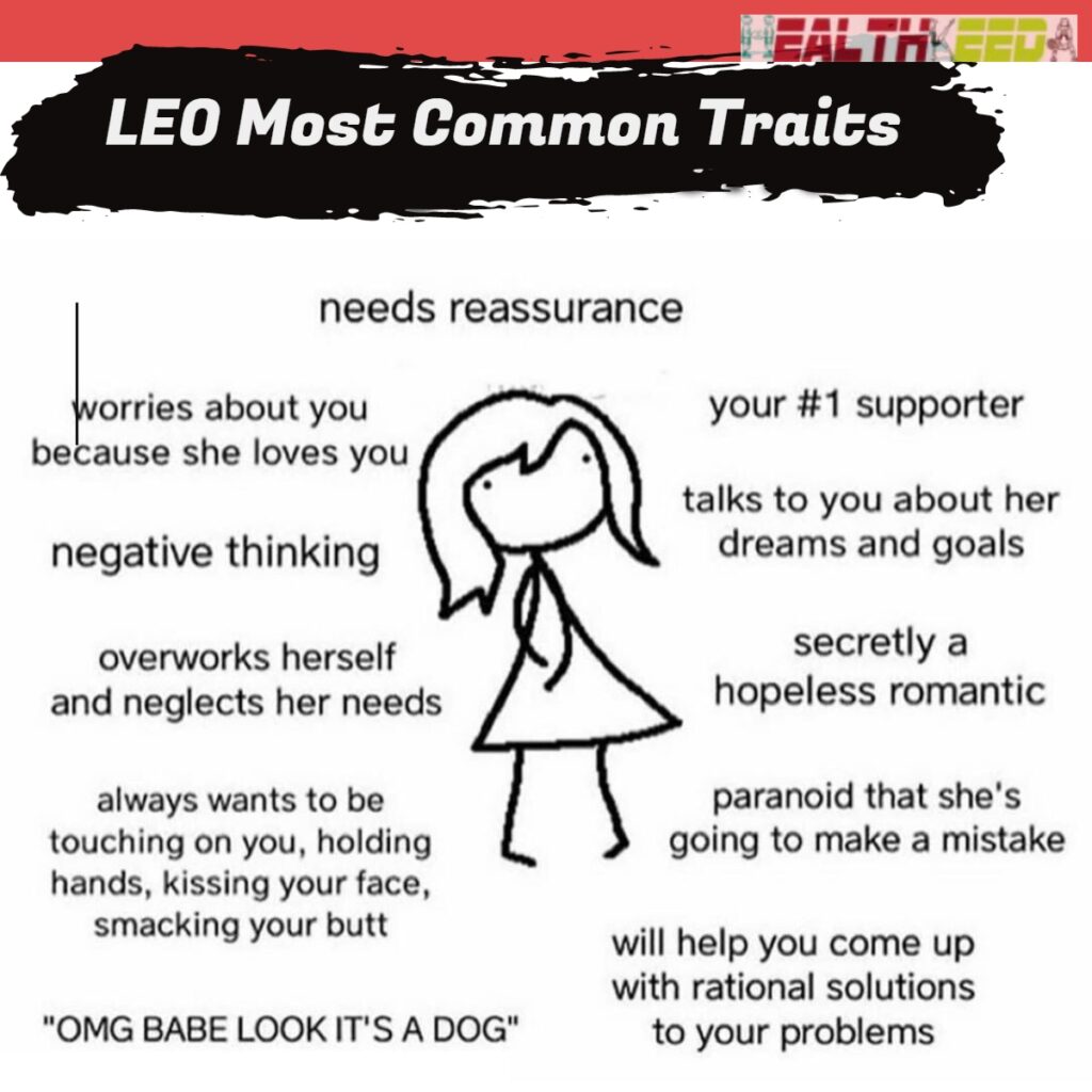 Leo Most Common Traits - Infographic