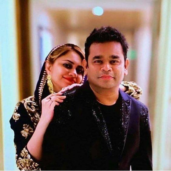 A.R. Rahman married August Born Saira Banu - both are wearing Indian attires