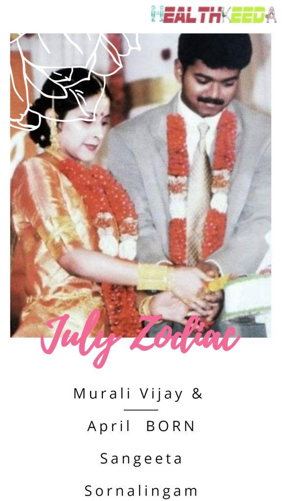 Murali Vijay married April born Sangeeta Sornalingam photo