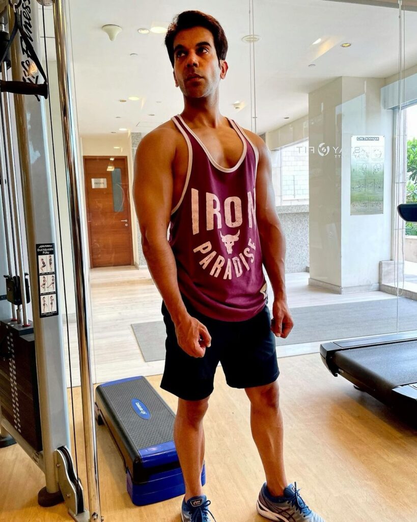 Rajkumar Rao hairstyle gym look