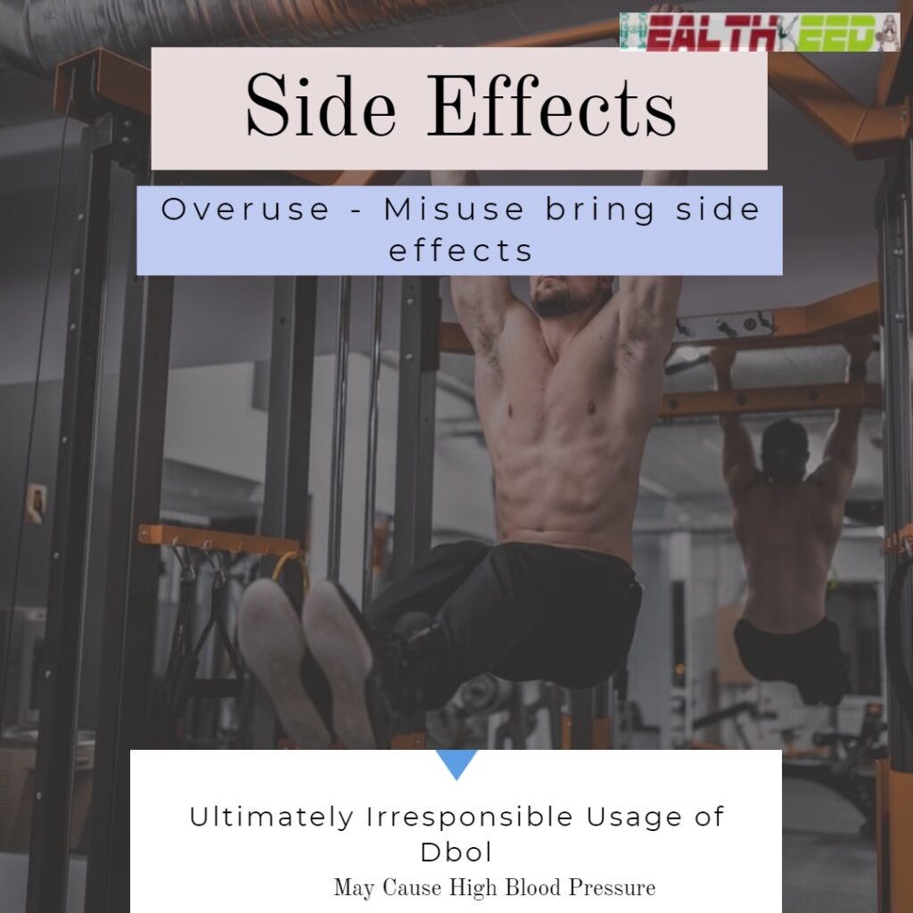 side effects Dianabol - bare chest bodybuilder performing pullups