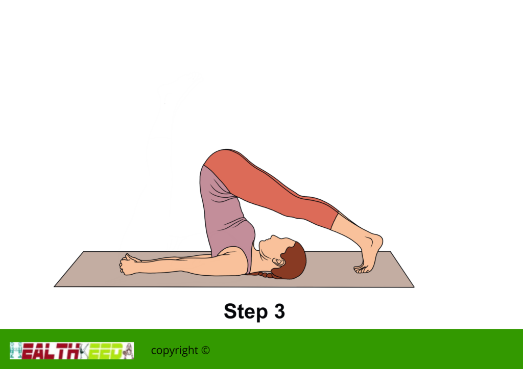 Plow Pose - Halasana - Step 3