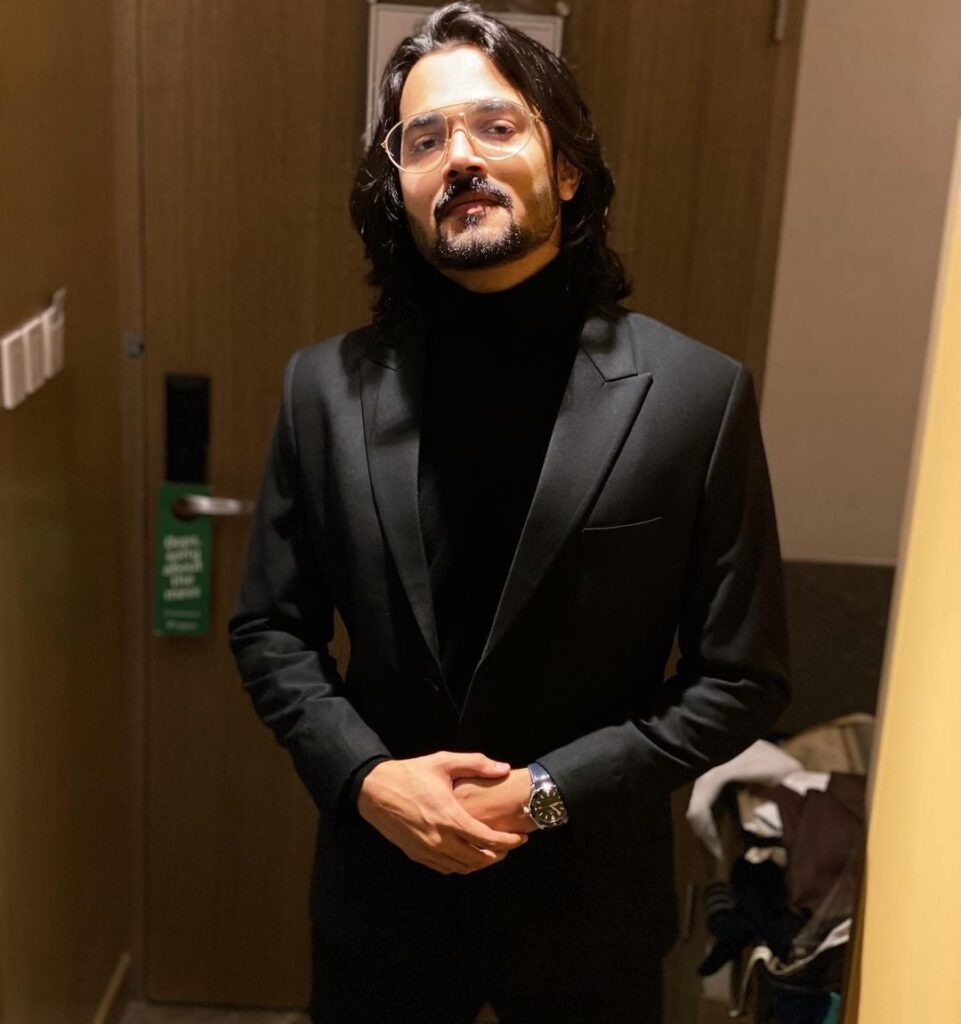 Bhuvan Bam messy long hair