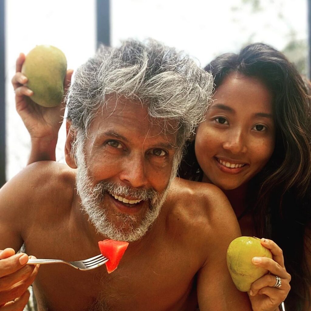 Milind Soman trending grey haircut