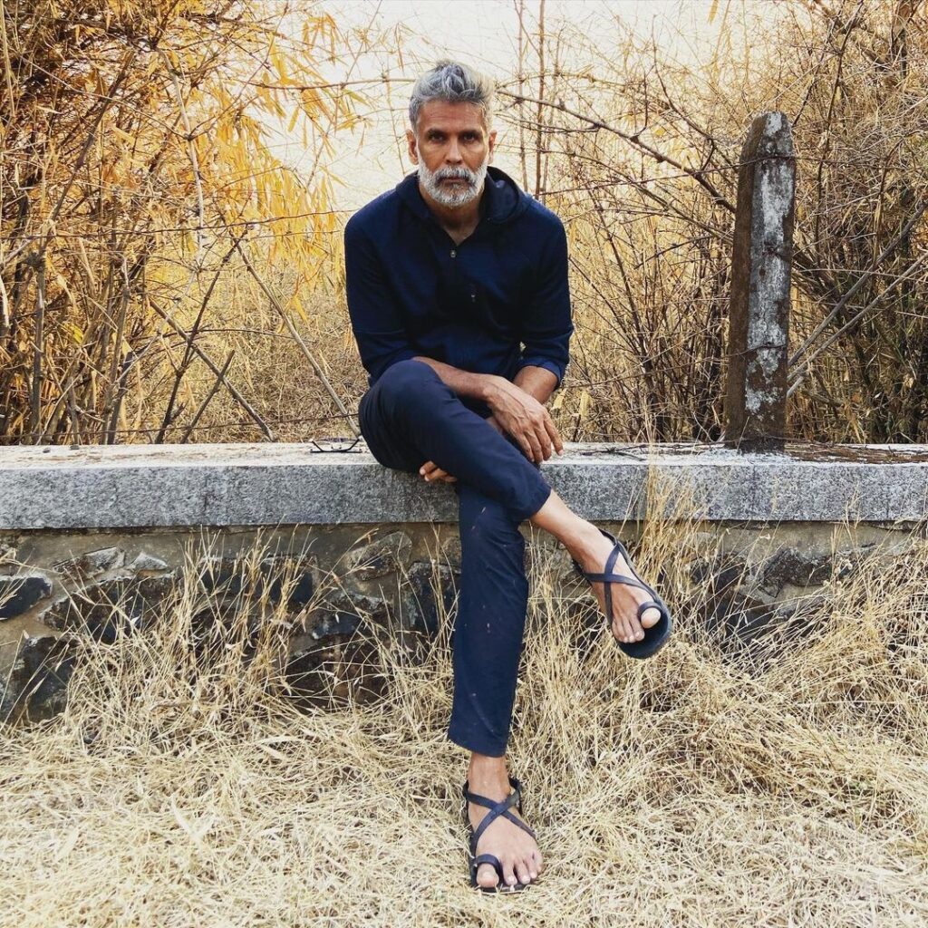 Milind Soman short quiff hairstyle