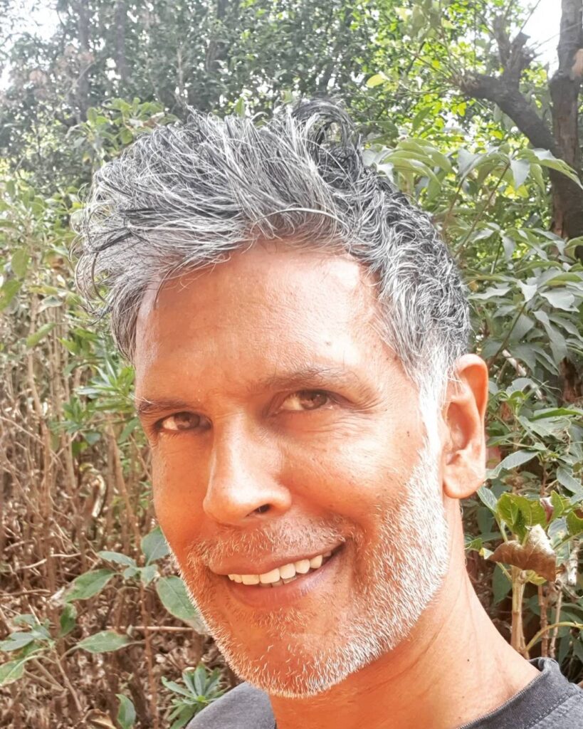 Milind Soman fox hairstyle