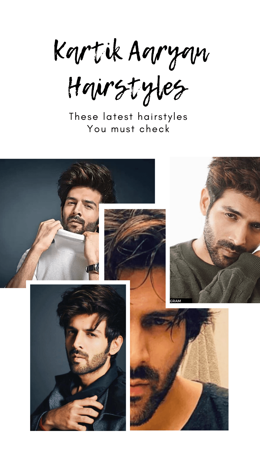 kartik aaryan hairstyles collagekartik aaryan hairstyles collage