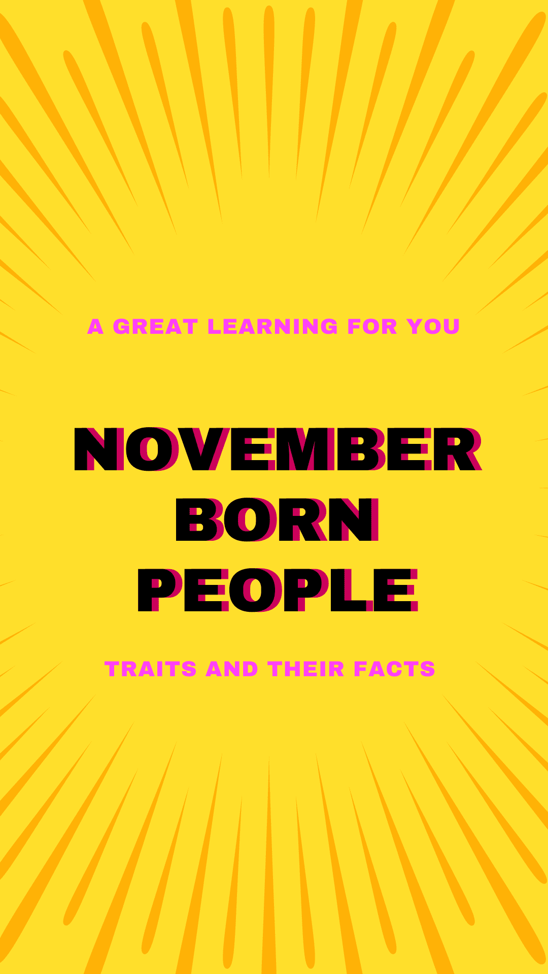 November Born Traits and Facts You May Not Know