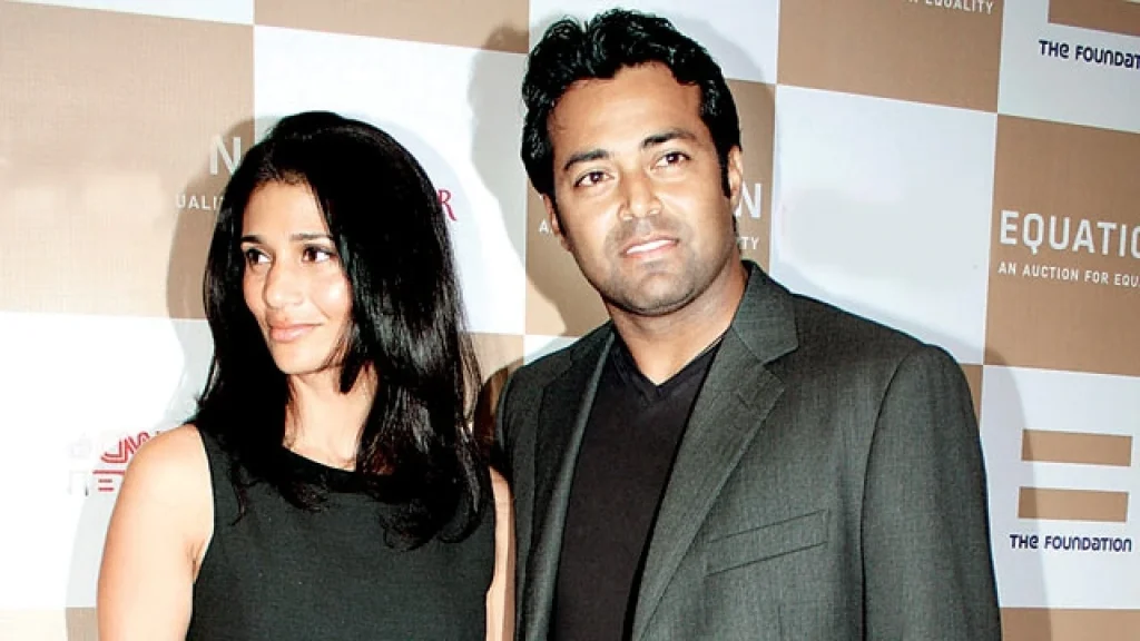 Rhea Pillai with Leander Paes - marriage after divorce