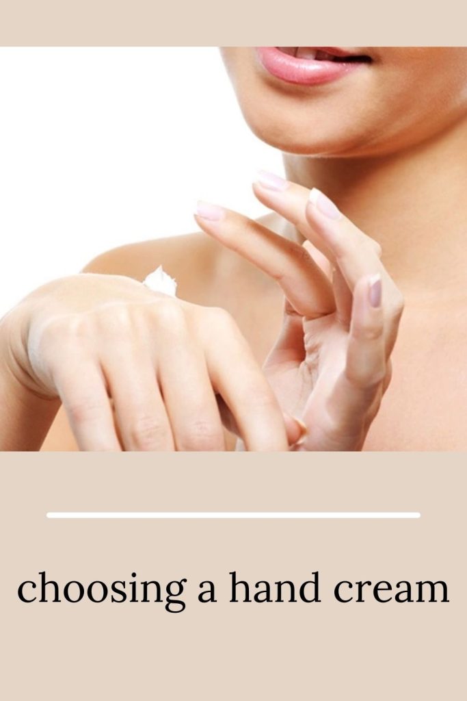 A lady is applying hand cream - hand cream