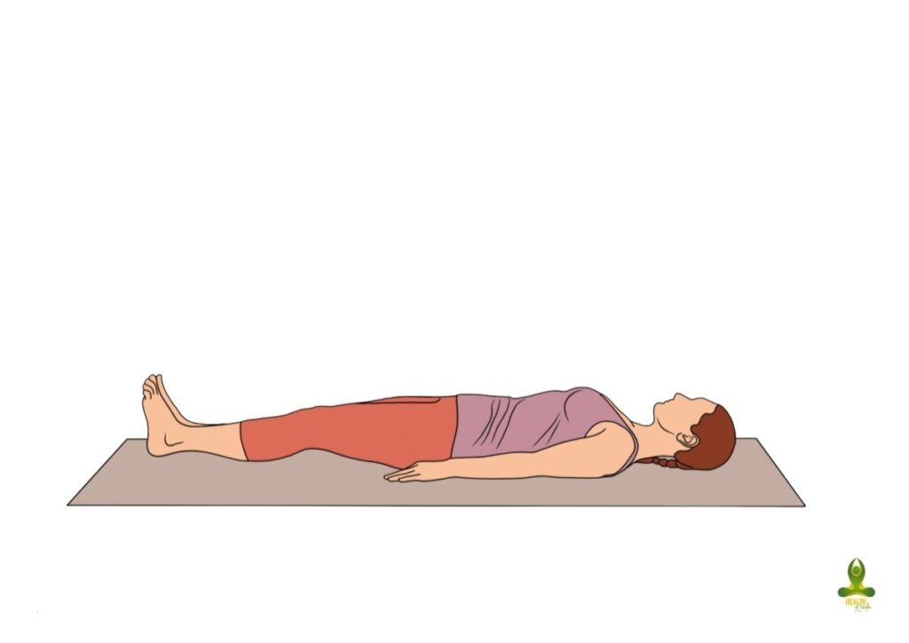 second step of Halasana or Plough Pose - how to cure thyroid by yoga
