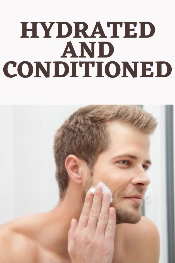 A man is conditioning his beard - how to care beard naturally