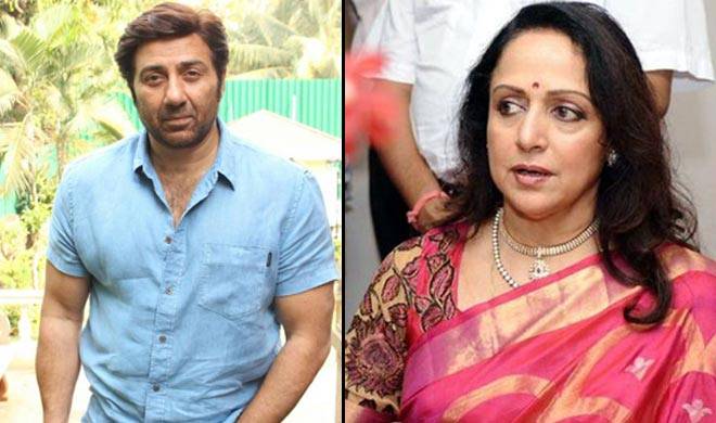 Hema Malini and Sunny Deol in a single frame -  Bollywood step mothers