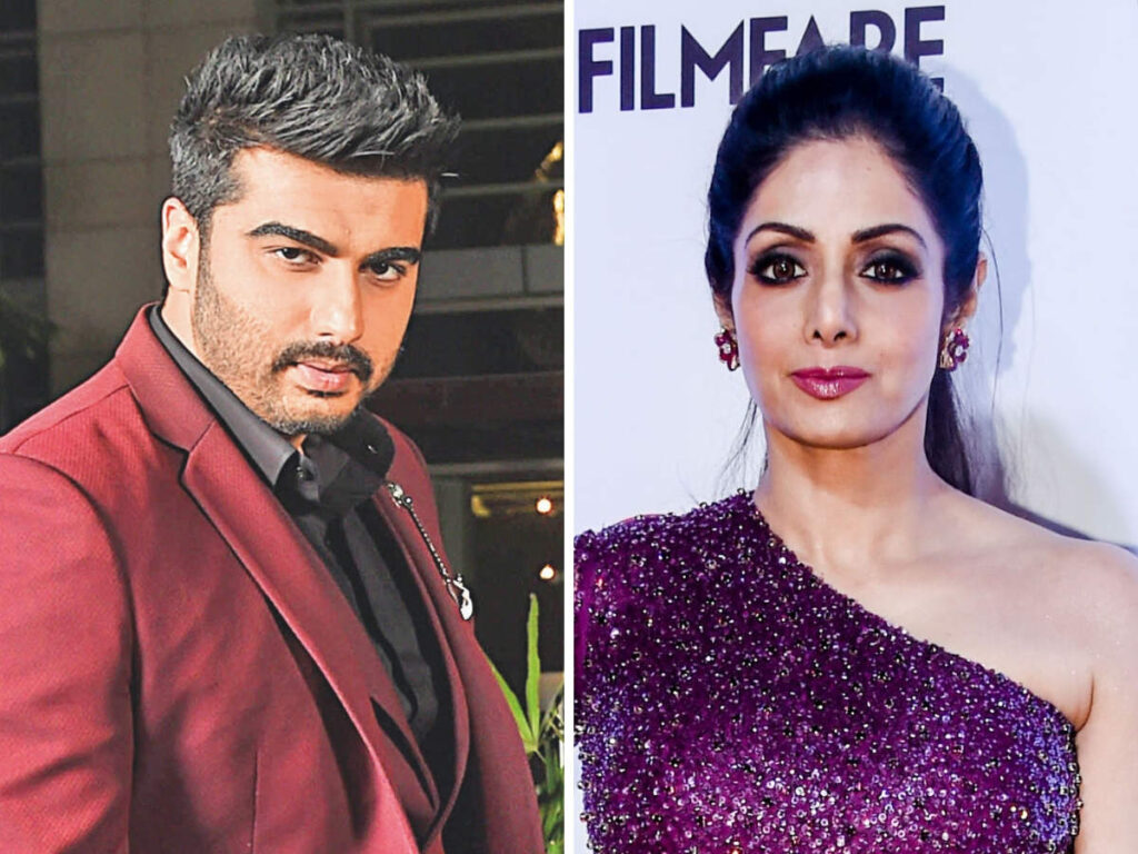 Arjun Kapoor and Sri Devi in one frame - Famous step moms 