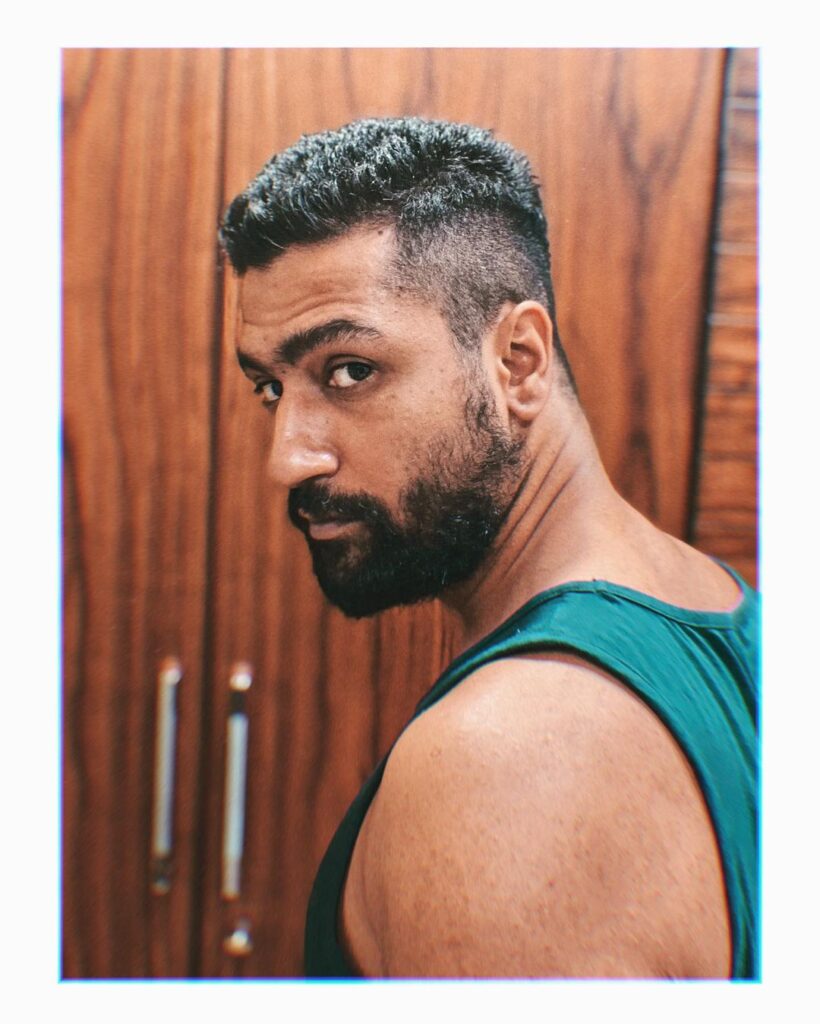 Vicky Kaushal giving a side look of his  Quarantine Cut - Vicky Kaushal Latest Hairstyle