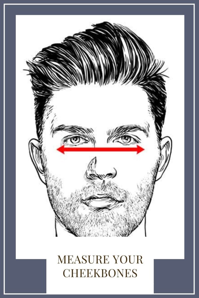 described how to measure your cheekbones - face shape app