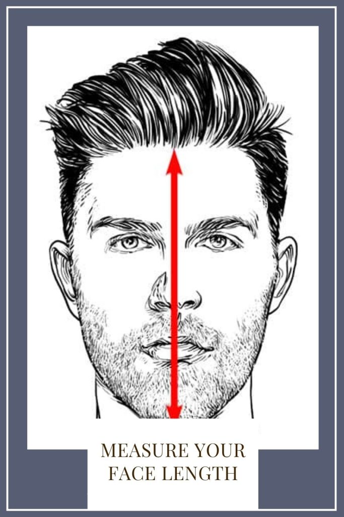 described how to measure your face length - face shape chart