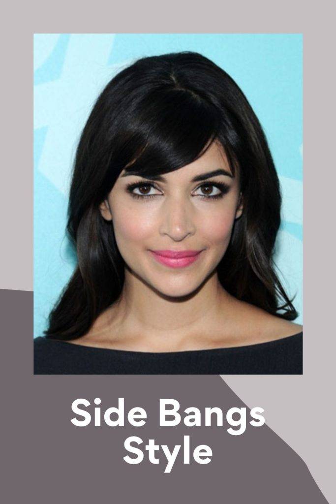 Side bangs style - Hairstyles for Thin girls