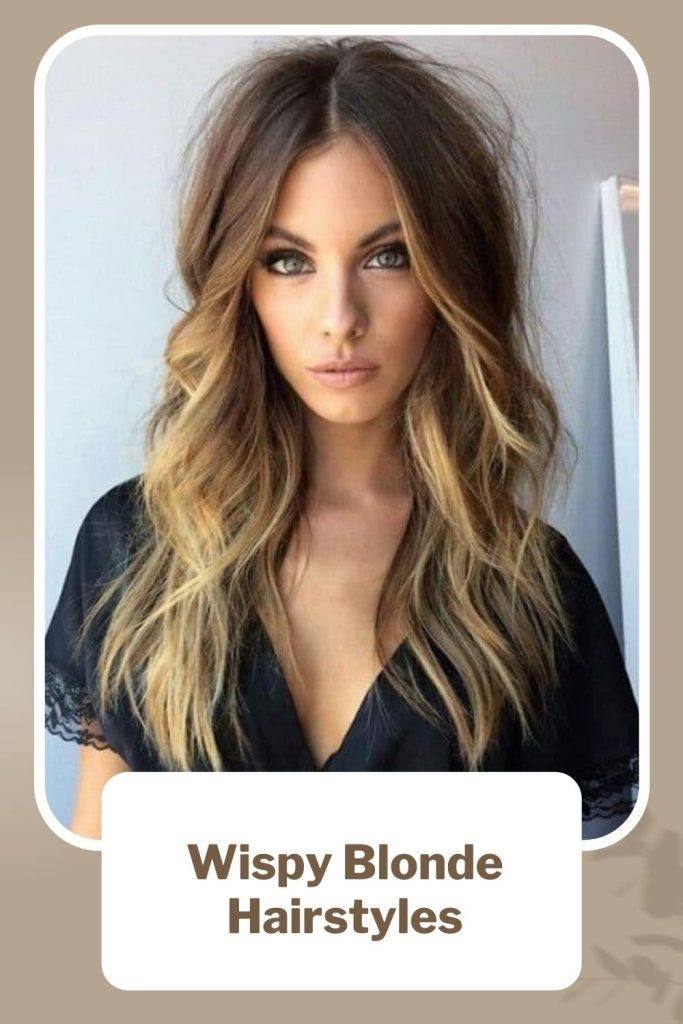 Wispy Blonde Hairstyles for Oblong face shape girls
