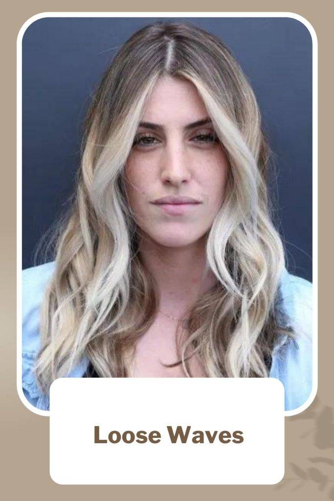 Loose Waves - oblong face shape women