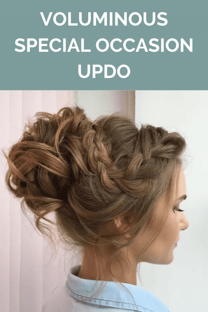 Voluminous Special Occasion Updo - curly hairstyle