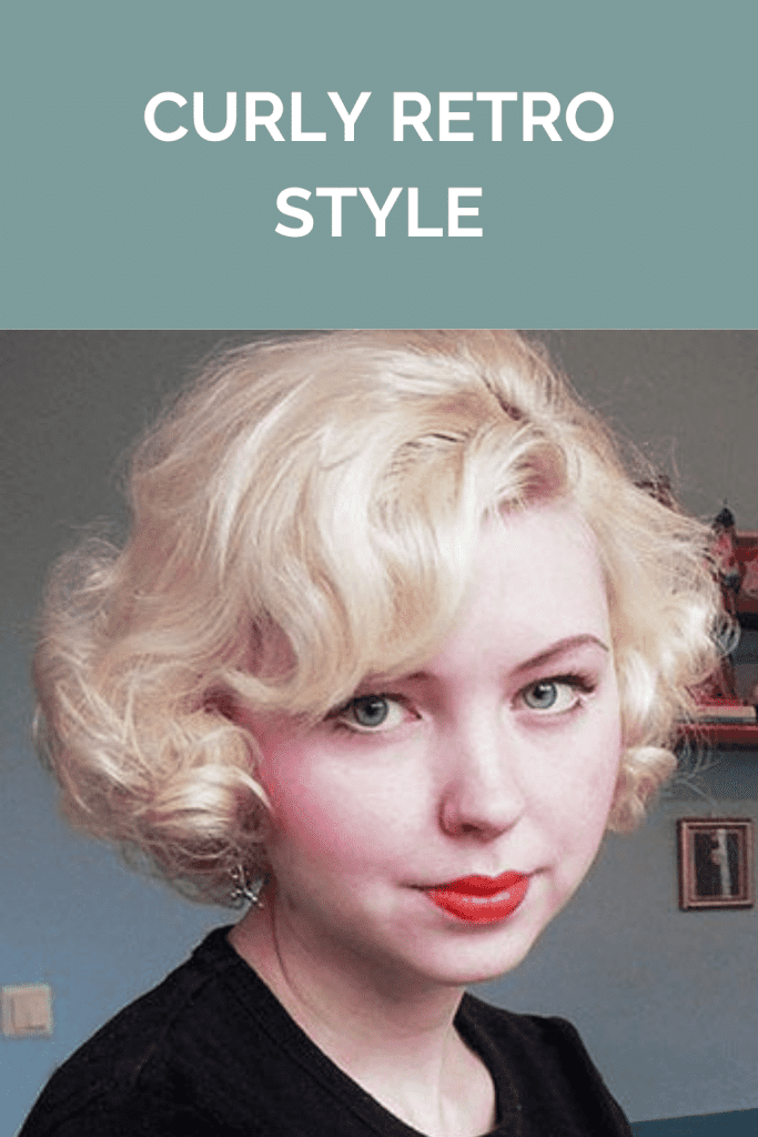 Curly retro style -hairstyle
