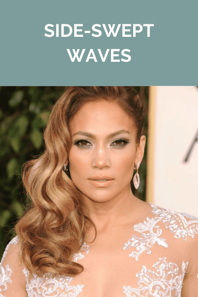 Side-swept waves - professional women hairstyles