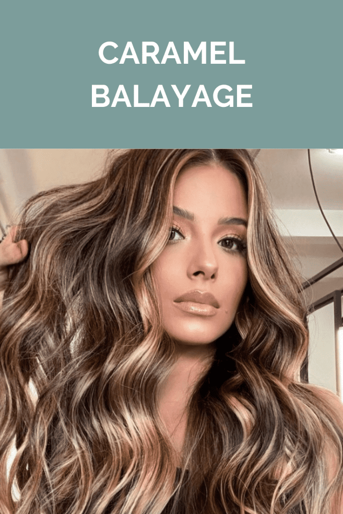 Caramel balayage - curly hairstyle