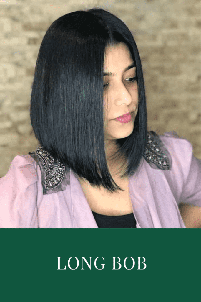 Casual long bob hairstyle - short hair for 40s women