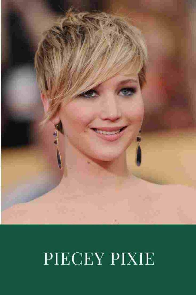 Piecey Pixie hairstyle for heart face shape female
