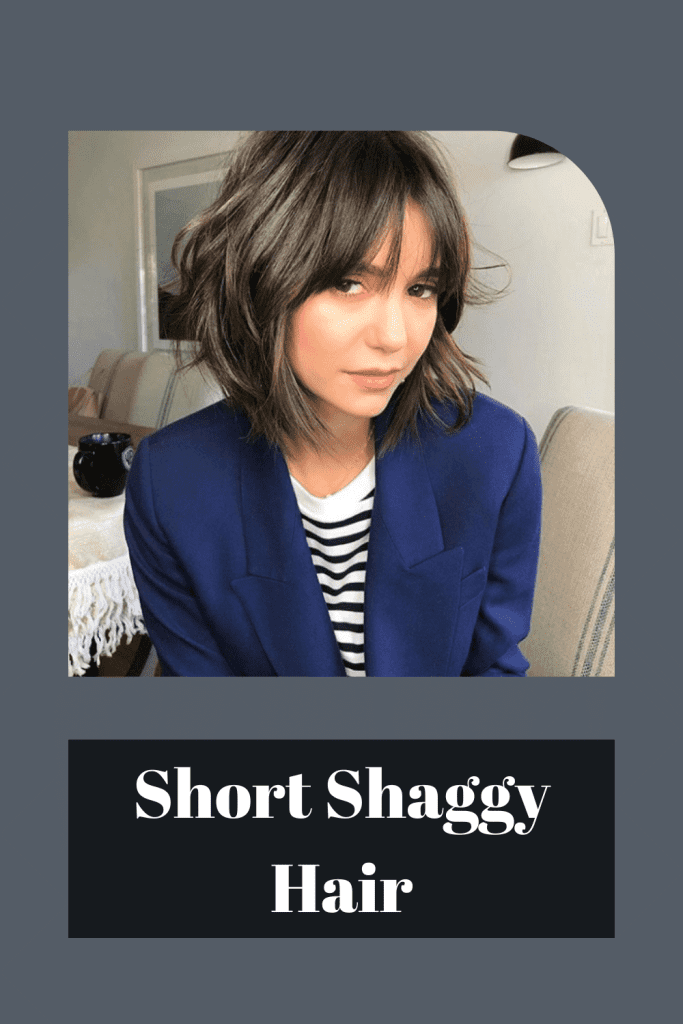 Short Shaggy Hairstyle - Haircut for Round face 