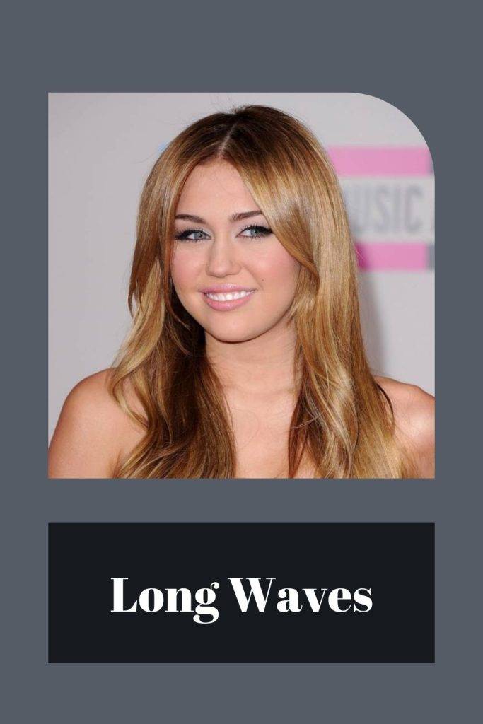 Long Waves Hair - Suitable hairstyles for round face girl