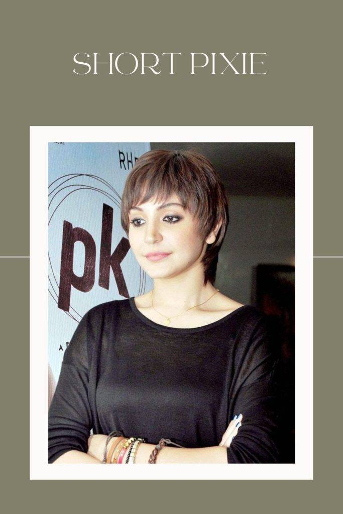 short pixie hairstyle for oval face women