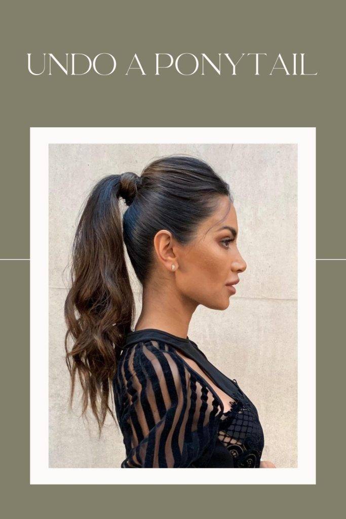 Ponytail long hair hairstyles for oval face shape