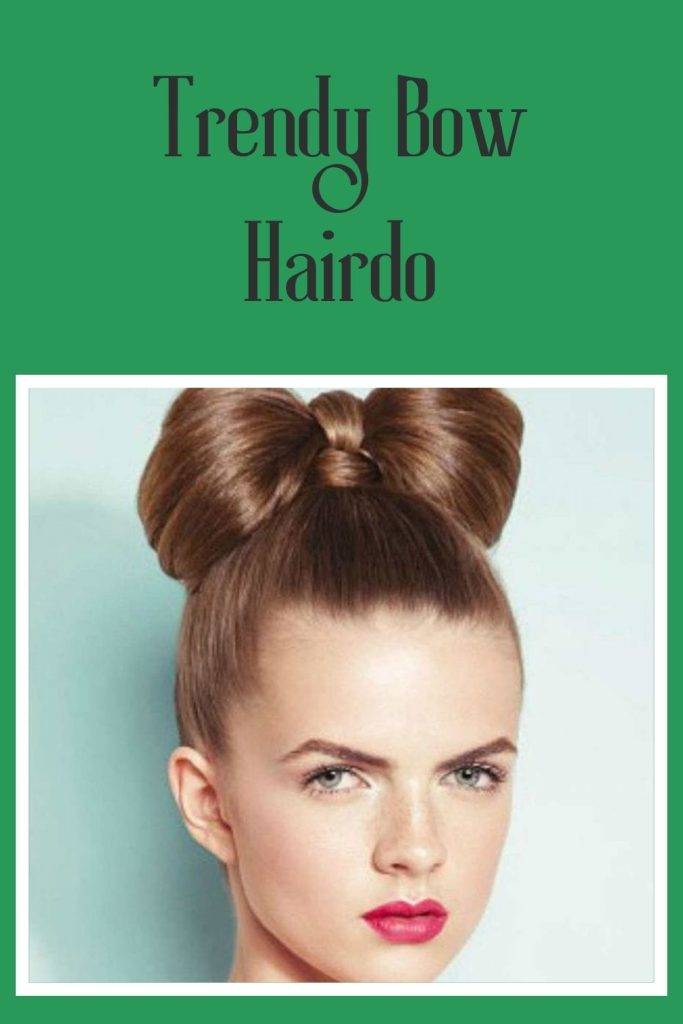 Trendy Bow Hairdo -  hairstyles for long hair