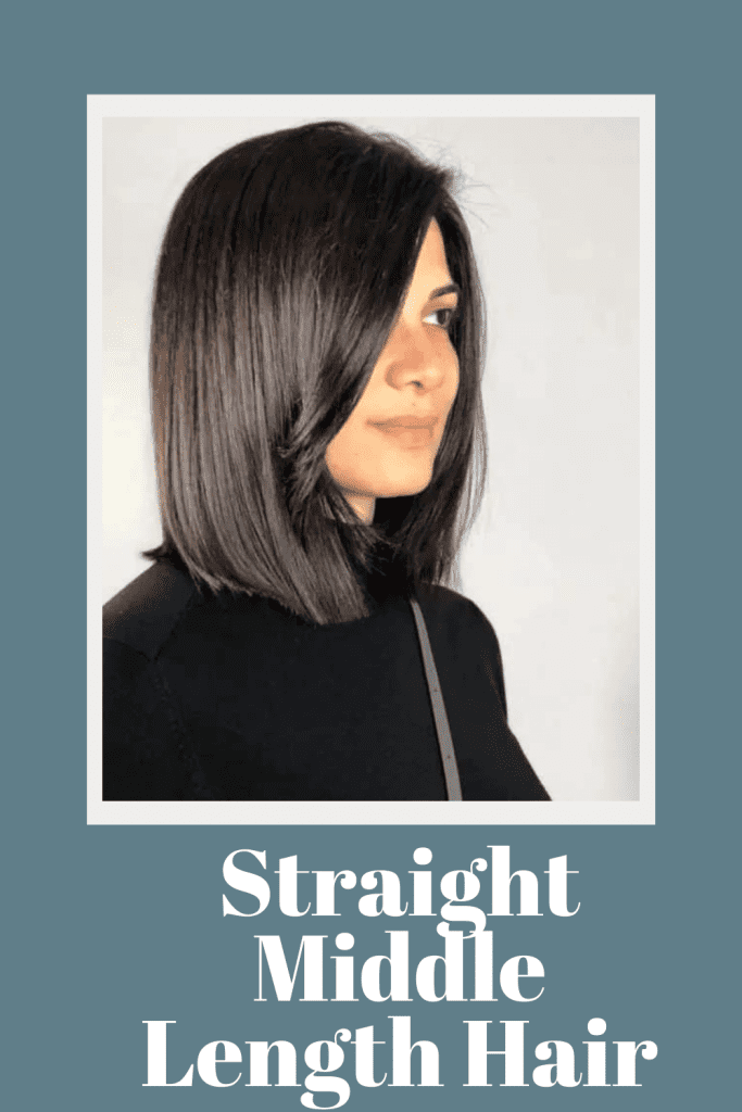 middle length hair - hairstyle for long hair 20s girl
