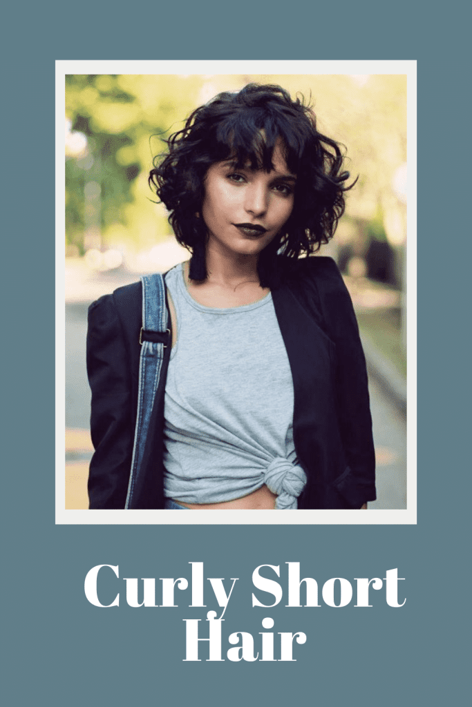 Curly short hair - short hair for 20s girl