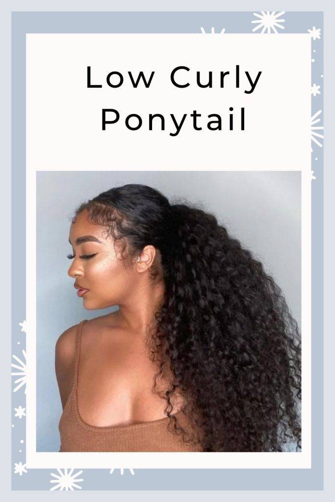 Low Curly Ponytail - ponytail hairstyles