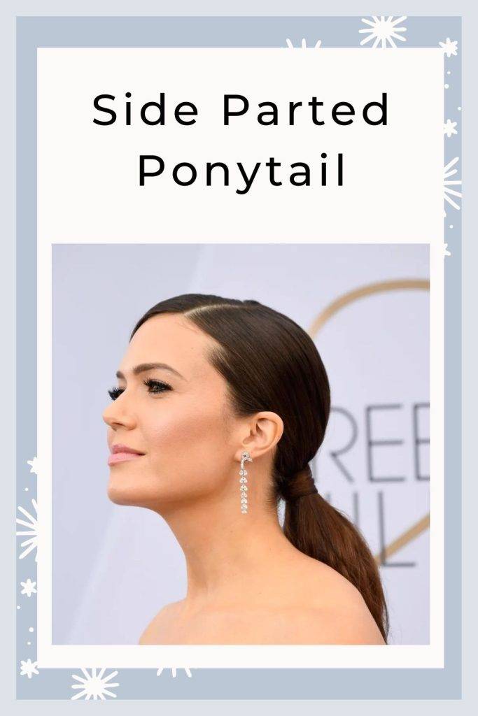 Side Parted Ponytail hairstyle