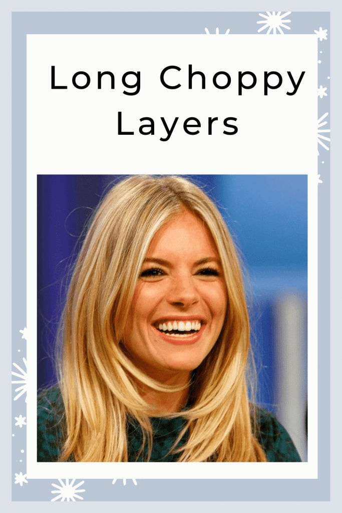 Long and Choppy Layers hairstyle for thin hair