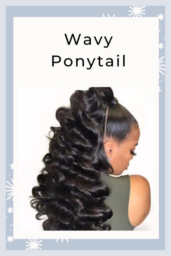 Wavy Ponytail - ponytail hairstyles