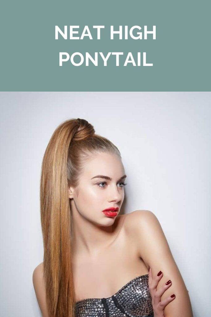 Neat high ponytail - professional women hairstyle for 30s