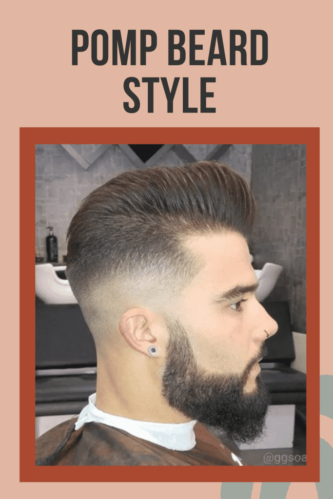 full beard styles for men - Pomp Beard Style 