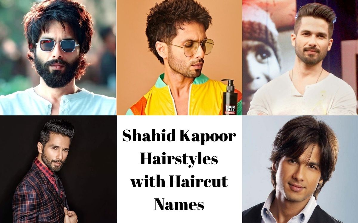 Shahid Kapoor Hairstyles with Haircut Names